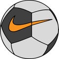 Vector Soccer Ball logo design on white