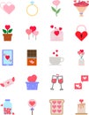 color valentines design loveicon Royalty Free Stock Photo
