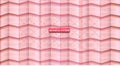 Pink striped seamless pattern. Quilted. Imitation fabric