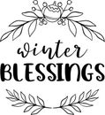 Winter Blessings Quotes, Christmas Lettering Quotes