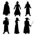 Plague Doctor Silhouette Pack