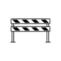 Web Guardrail or Road barrier vector collections.