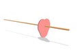 stabbed in the middle of the heart Royalty Free Stock Photo