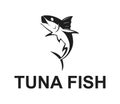 Web tuna fish logo vector design