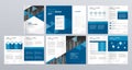 Business brochures template layout design with cover page for company profile, annual report, flyers, presentations, leaflet, maga Royalty Free Stock Photo