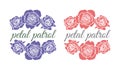 Petal Patrol Flower Girl Set of Roses borders Wedding frames