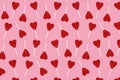 Lollipop Valentine\'s Day pattern design. Love and friendship.