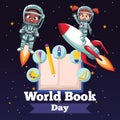 Happy world book day Royalty Free Stock Photo