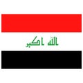 National flag of Iraq - Flat color icon.