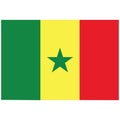 National flag of Senegal - Flat color icon.