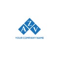 AZV letter logo design on black background. AZV creative initials letter logo concept.