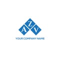AZV letter logo design on black background. AZV creative initials letter logo concept. Royalty Free Stock Photo