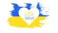 No War in Ukraine, Pray for Ukraine, Save Ukraine, Support Ukraine, I stand for Ukraine, Stop War, Make Peace No War, Proud Ukrain Royalty Free Stock Photo