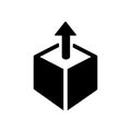 Square icon or logo in modern line style. High quality black line pictogram for website and mobile app design. Isolated on a blank Royalty Free Stock Photo