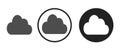 Cloudy icon . web icon set .vector illustration Royalty Free Stock Photo