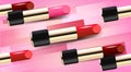 Bright lipstick seamless vector background
