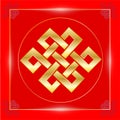 Feng Shui Mystic Knot Symbol Lucky or Eternal Knot, Endless Knot