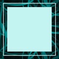 Abstract green frame background mint color vector Royalty Free Stock Photo