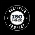 Iso 9001 2015 certification iso 90012015 logo iso 9000 certification Premium Vector