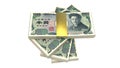 The Japanese yen is the official currency of Japan Royalty Free Stock Photo