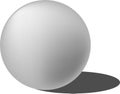 Sphere White 3D Vector Ball Royalty Free Stock Photo