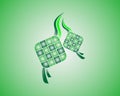 Ketupat vector decoration for Aidil Fitri Ramadan symbol