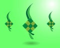 Ketupat icon for Aidil Fitri Ramadan symbol