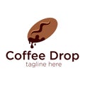 Coffee drop logo design