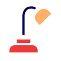 Desk lamp flat icon design vector Royalty Free Stock Photo