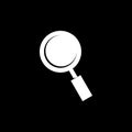 Magnifying glass simple icon vector design