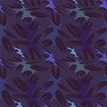 Seamless vector pattern with hand draen absctract chaotic shapes