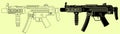 MP5 SD6 with silencer Royalty Free Stock Photo