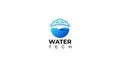 Water tech logo design Premium Vector Royalty Free Stock Photo