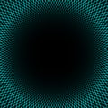 Cyan black hole spirograph vector