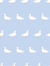 seamless duck design repeating pattern cute bird animal
