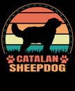 Funny Catalan Sheepdog Vintage T-shirt