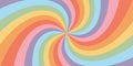 Retro rainbow spiral background illustration Royalty Free Stock Photo