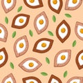 Pattern of Adjarian khachapuri