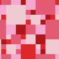 Sweet girlish red and pink tiled seamless texture