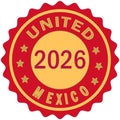 United 2026 Soccer Championship Mexico abstract gradient Royalty Free Stock Photo