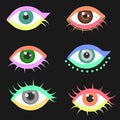 colored eyes Royalty Free Stock Photo