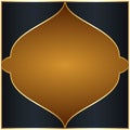 Ramadan Kareem Arabic Islamic brown, black, and Golden Luxury Ornamental Background Royalty Free Stock Photo