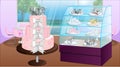 Cute Pink Wedding Cake in a Cake Shop Royalty Free Stock Photo