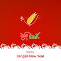 Pohela Boishakh vector design bengali new year illustration Shuvo Noboborsho Designs