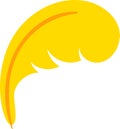 Stylized yellow feather