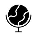 Globe Solid Style Icon Royalty Free Stock Photo