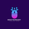 mous tecnology logo design vector