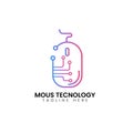 mous tecnology logo design vector