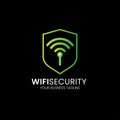 wifi security logo design vector Royalty Free Stock Photo