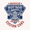 American Hotrod drag race authentic custom cars Royalty Free Stock Photo